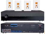 Russound CAS44L 4 Zone 4 Source Audio Controller Kit with 4 LCD Keypads