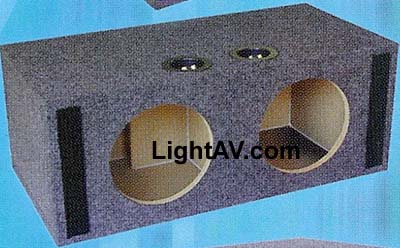 XScorpion DSVD-10 Dual Vented 10 Inch Diamond Audio Subwoofer Box