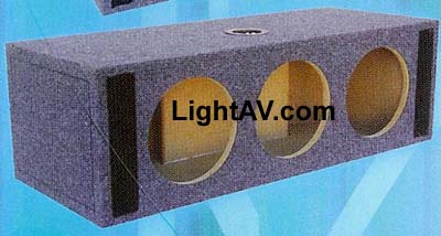 XScorpion TSVD-10 Triple Vented 10 Inch Diamond Audio Subwoofer Box