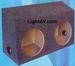 XScorpion X7400-12 Dual 12 Inch 94-04 Ford Mustang Custom Subwoofer Box