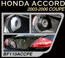 Bassforms SAATI110ACCPE 2003 - 06 Honda Accord Coupe 10 Inch Custom Fiberglass Subwoofer Box Left Side