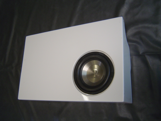 Bassforms SAATI110F150CREW 2004-Up Ford F-150 Super Crew 10 Inch Ported Custom Fiberglass Subwoofer Box, Up-Firing