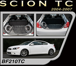 Bassforms SAATI210TC 2004 - Up SCION TC 10 Inch Sealed Custom Fiberglass Subwoofer Box Left Side