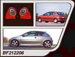 Bassforms SAATI112206 2000-UP Peugeot 206 12 Inch Custom Fiberglass Subwoofer Box, Right or Left