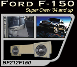 Bassforms SAATI212F150 2004-2008 Ford F-150 Super Crew 2 - 12 Inch Custom Fiberglass Subwoofer Box