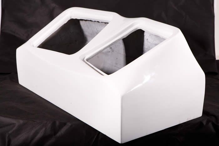 Bassforms SAATI212SQUARE Universal 2 - 12 Inch Sealed Custom Fiberglass Subwoofer Box, Square Cutout