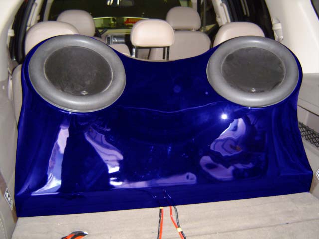 Bassforms BF2135 Universal SUV Dual 13.5 Inch Custom Fiberglass Subwoofer Box JL 13W7/13W7AE