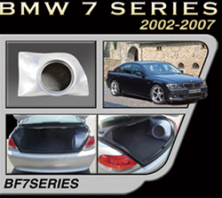 Bassforms SAATI7SERIES 2002-UP BMW 7 Series 10 Inch Sealed Custom Fiberglass Subwoofer Box, Right Side