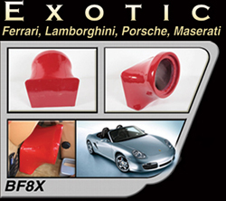 Bassforms SAATI8X Ferrari 360 / F430 Spider or Modena 8 Inch Compact Sealed Custom Fiberglass Subwoofer Box, Most Exotics