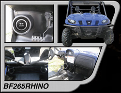 Bassforms SAATIRHINO Yamaha Rhino 2 - 6.5 Inch Custom Fiberglass Subwoofer Box Right/Left, Front/Rear