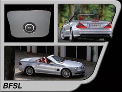 Bassforms SAATISL 2002-08 Mercedes Benz SL Series SL500, SL550, SL55, SL65 One 6 Inch, 8 Inch, 10 Inch Sealed Custom Fiberglass Subwoofer Box