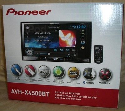 Pioneer AVH-X4500BT 2 DIN 7  LCD / DVD Receiver with 8 Band EQ, MixTrax, AppRadio Mode and Bluetooth