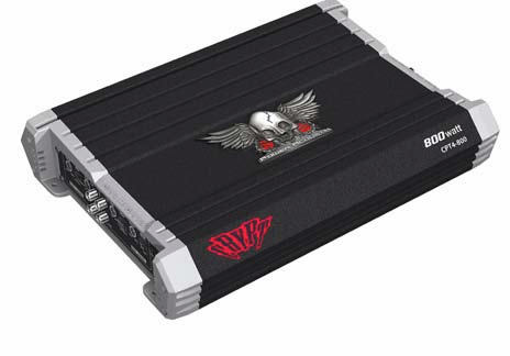 Power Acoustik CPT1-2200D CRYPT 2200 Watt Class D 1 Ohm Mono Subwoofer Amplifier with Subsonic Filter and Remote Bass Knob