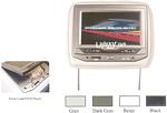Farenheit HRD-93BG 9 Universal Headrest Replacements with DVD player, 8GB SD Card port, USB Mini Input Beige/Tan Each