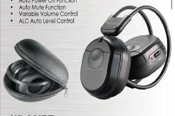 Power Acoustik HP-10S Foldable Single Channel IR Wireless Headphone