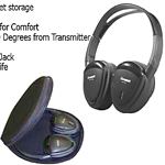 Power Acoustik HP-11S Swivel Ear Pad Single Channel IR Wireless Headphone