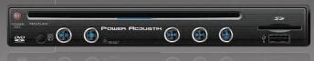 Power Acoustik PADVD-450 1/2 DIN DVD / MP3 Player with SD Card Slot and USB Port