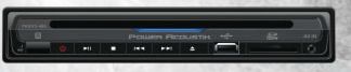 Power Acoustik PADVD-490 1/2 DIN DVD / MP3 Player with SD Card Slot and USB Port 32GB
