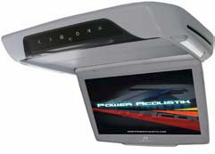 Power Acoustik PMD-101GRMH Ceiling Mount 10.3 Inch WIDE LCD Monitor & DVD Player Combo with SD / USB MH TV Tuner Grey