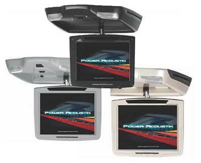 Power Acoustik PMD-103CM 10.2 Inch Widescreen Ceiling Mount Flip Down LCD with DVD Player Black