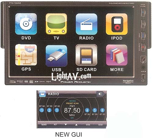 Fareneheit TID-702NR 7 Single DIN Touch Screen DVD/LCD with USB Mini, SD Card Slot Nav Ready