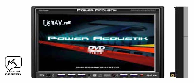 Farenheit TID-725NR 7 Wide Touch Screen Double-din In-Dash Motorized TFT Monitor/DVD/AM/FM, Navigation Ready