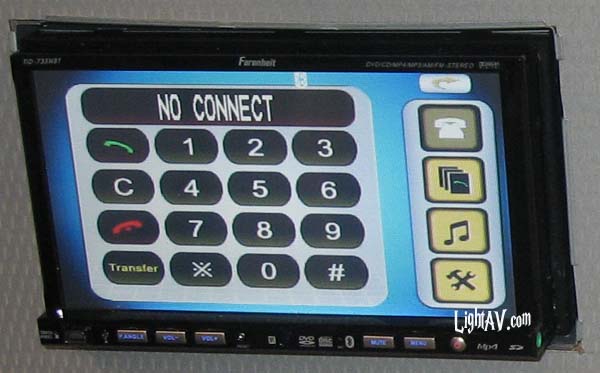 Farenheit TID-735NRBT Double Din 7 LCD/DVD Receiver with SD/USB Bluetooth