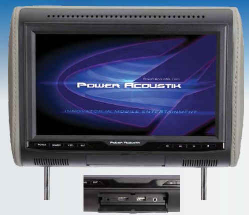 Farenheit FHDM-103 10.3 HD LCD Digital Media Universal Headrest with 1080p HDMI MHL Input from iPhone, iPad, Samsung