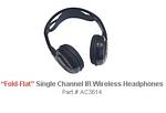 ROSEN AC3614 Folt Flat 1 CHANNEL Wireless IR Headphones