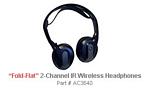 ROSEN AC3640 Fold Flat 2 CHANNEL Wireless IR Headphones