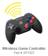 ROSEN Wireless Game Controller W/OFF SWITCH FOR AV7500 / Z10 Black