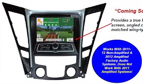ROSEN 2011-12 HYUNDAI SONATA OEM 7 Inch LCD/DVD/iGo Primo Navigation Receiver with USB/iPod