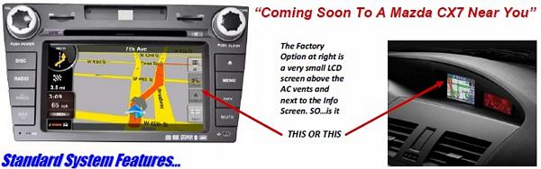 ROSEN 2010-11 MAZDA CX-7 OEM 7 Inch LCD/DVD/iGo Primo Navigation Receiver with USB/SD/iPod