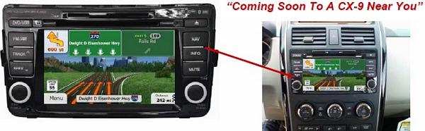ROSEN 2010-11 MAZDA CX-9 OEM 7 Inch LCD/DVD/Nav N Go Navigation Receiver with USB/SD/iPod