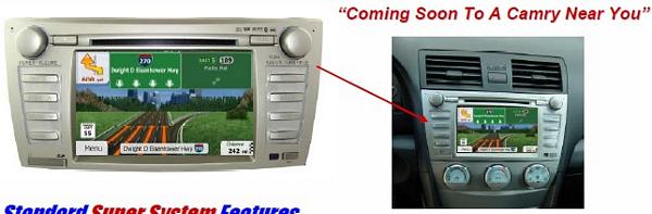ROSEN 2007-11 Toyota Camry OEM 7 Inch LCD/DVD/Nav N Go Navigation Receiver with USB/iPod