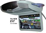 Rosen ZR1050G 10.2 Inch OVERHEAD Flip Down MONITOR with Headphones, Game Controller, and Remote Grey