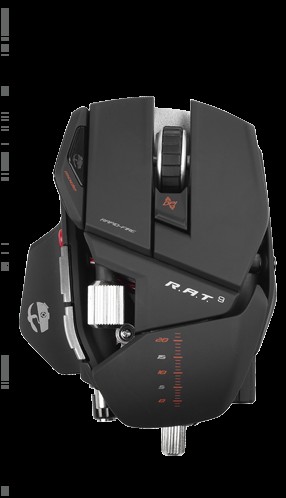Saitek R.A.T 9 7 Button 5600 Dpi CYBORG Wireless Gaming Mouse with Precision Aiming