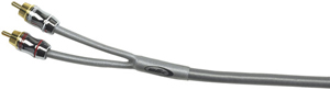 SCOSCHE A1TWD Dual-Channel, Stealth Black PVC Twisted Pair Interconnect Cable (1-ft)