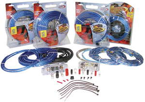 SCOSCHE AKPA8BL 8-Gauge Premium Amplifier Wiring Kit Blue Power Wire