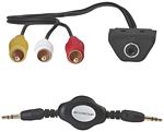 SCOSCHE DCAXUV Video RCA Input with 3.5mm Cable