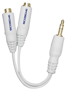 SCOSCHE IUHPS 3.5mm Headphone Splitter