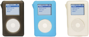 SCOSCHE IVSDK3 iPod Video Skins 3-Pk (Dark Colors)