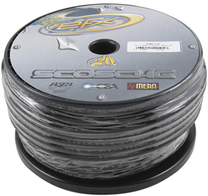 SCOSCHE P4BC125 Power-EFX-2 4-Gauge Power Cable (Black)