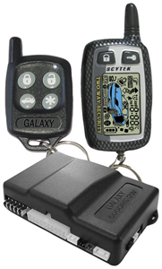 Scytek 5000RS-2W-1-M GALAXY 5000RS-2W-1-M Remote Starters With Full-Featured Alarm (One 2-Way LCD Remote & One 5-Button remote)