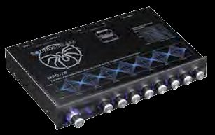 SoundStream MPQ-7B 1/2 DIN 7-Band Graphic EQ w/ Subwoofer Level Control 8V RCA Outputs