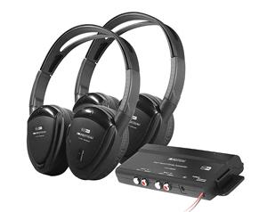 SoundStream VHP-9002  2 Swivel Ear Pad 2-Ch RF 900MHz Wireless Headphones with Transmitter