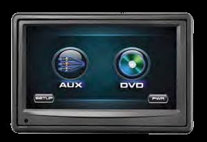 Fareneheit T-6500HT 6.5 LCD Headrest Monitor with Touch Screen Control of DVD-39 / 49 DVD Players
