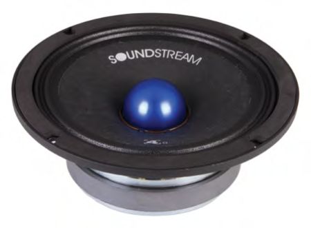 SoundStream SMS.804 8 Inch 300W Pro Audio Shallow Cast Frame Midrange Speaker 4 Ohm