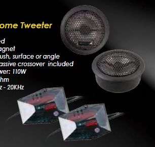 SoundStream TWT.6 1 Inch 110W Titanium Dome Tweeters 4 Ohm