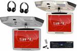 SPL M-1004PKG/B 10.4 Inch Swivel TFT/LCD Flip Down Beige/Neutral DVD, LCD, Headphone Package